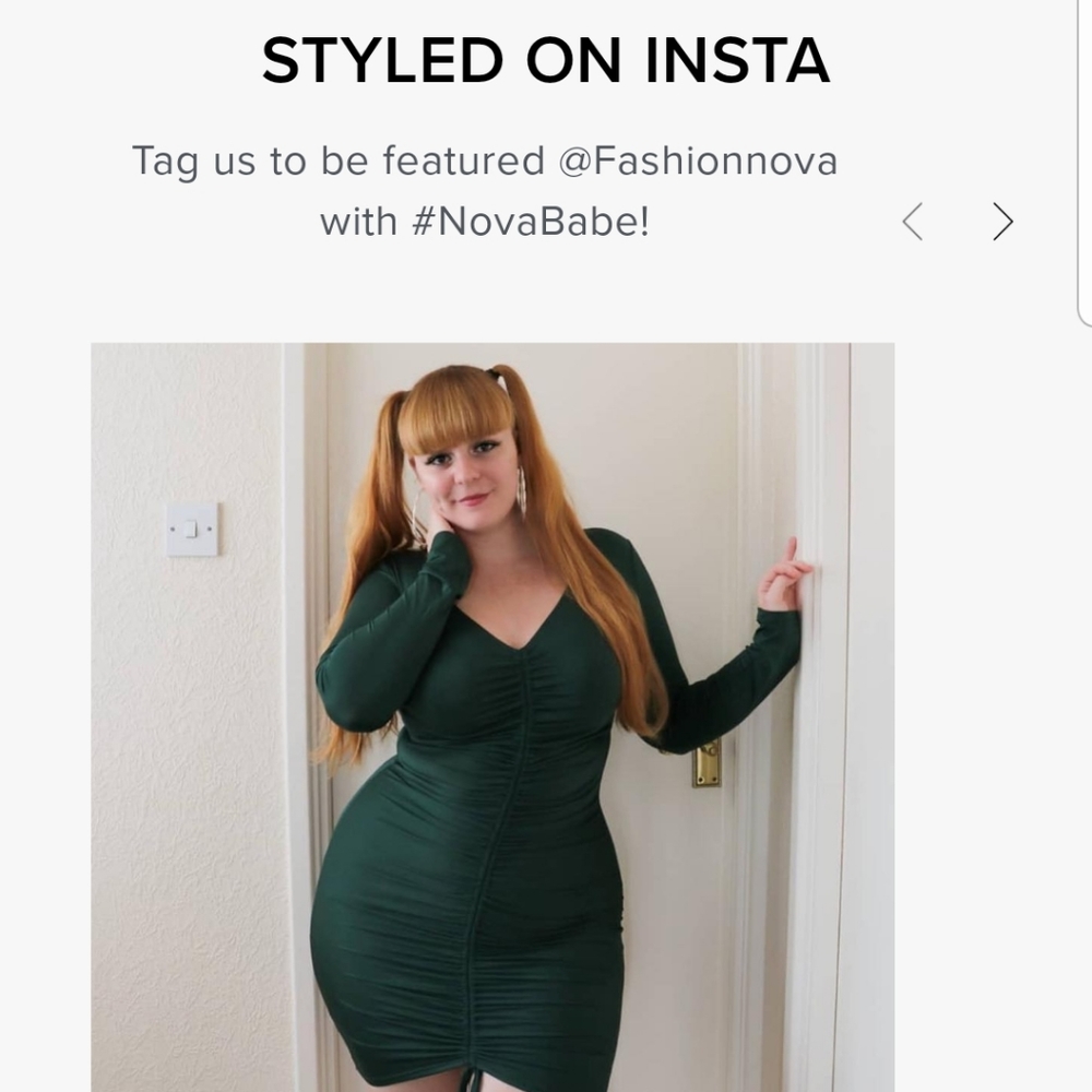 Fashion Nova Ruched Dress